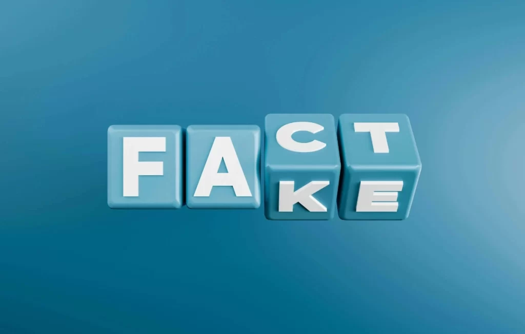 Fact versus fake concept highlighting the importance of accuracy, quality, and verification in professional translation services.